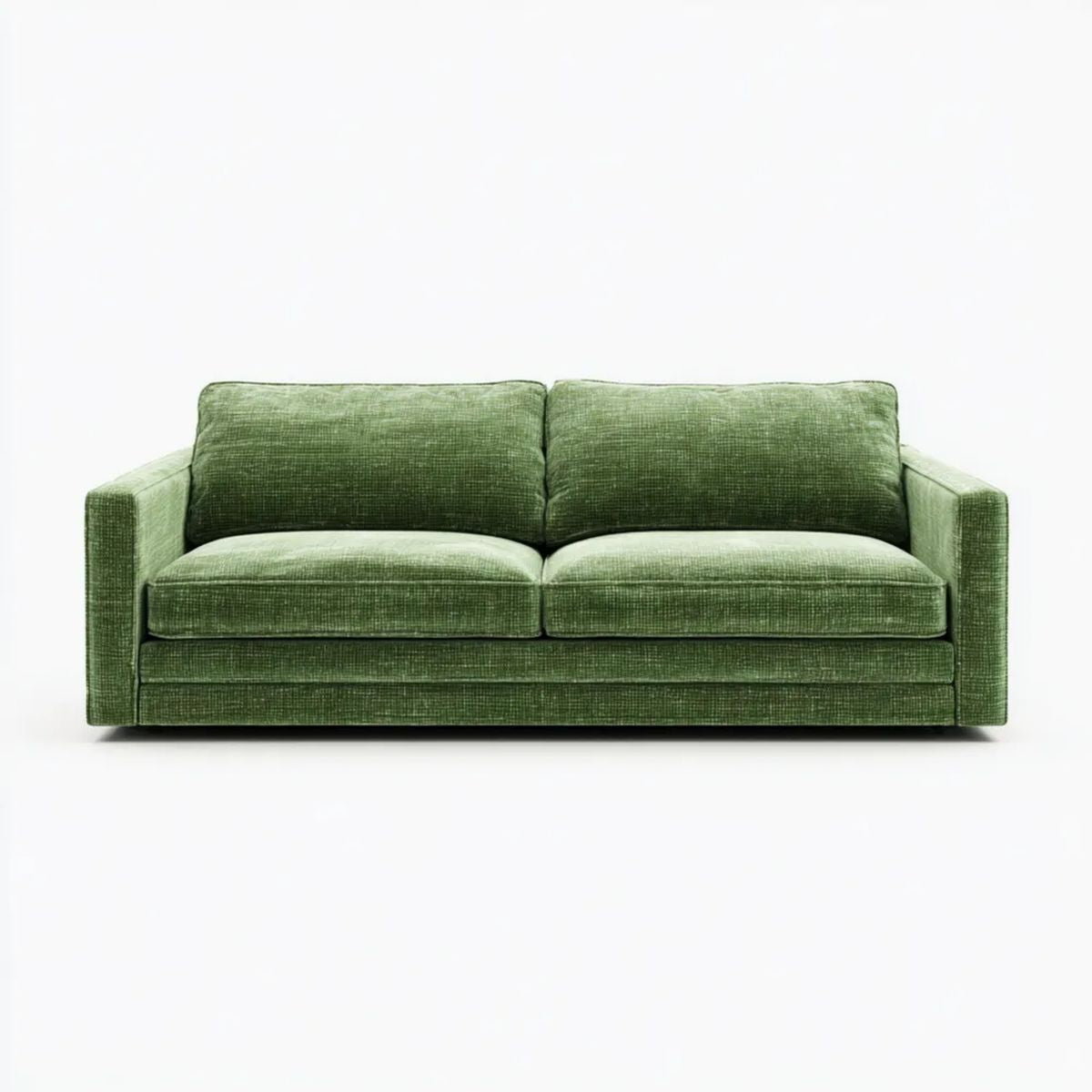 Zielona sofa dwuosobowa z tapicerką poliestrową 180 x 88 x 85 cm